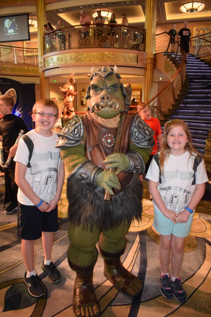 disney star wars cruise character experience with gamorrean guard