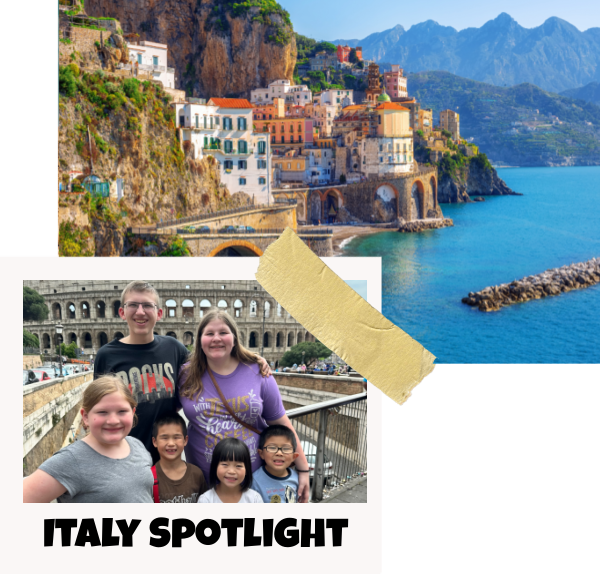 Italy spotlight on family travel planning with lots pretty pictures, advice, and resources