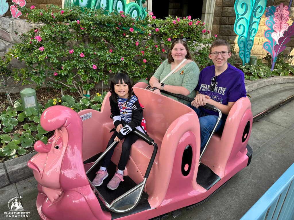 Alice in Wonderland Ride Caterpillar vehicle at Disneyland
