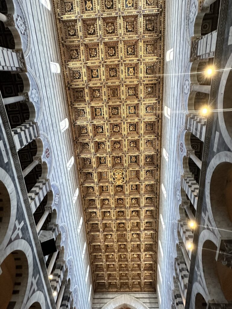 ceiling in baptistry