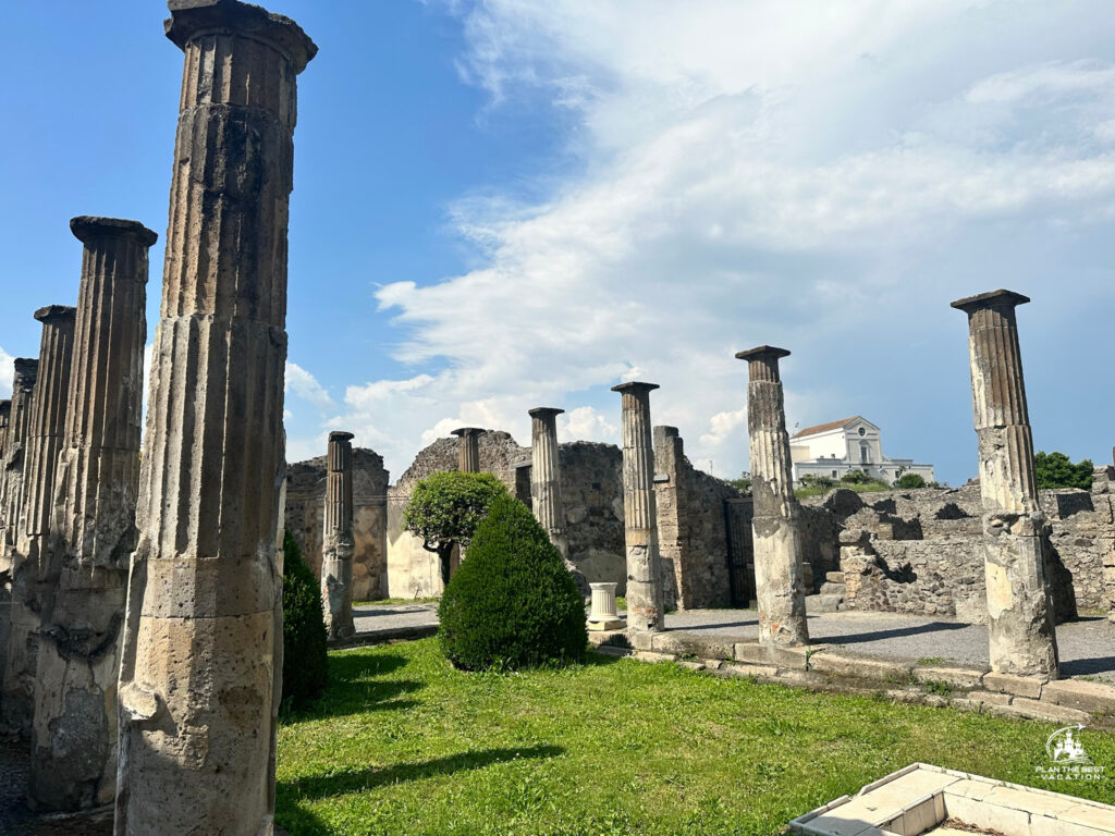 The Temple of Isis is a Roman temple dedicated to the Egyptian goddess Isis. This small and almost intact temple was one of the first discoveries during the excavation of Pompeii in 1764.