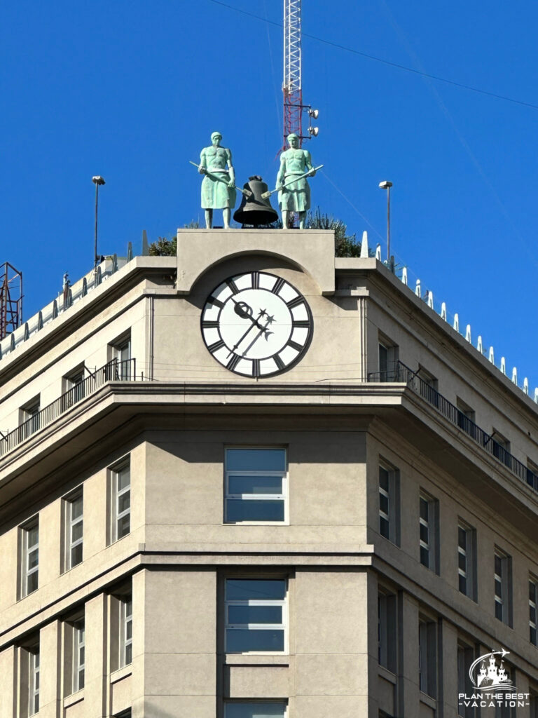 clock that strikes in Plaza de Mayo Buenos aires, Argentina, on the opposite side as the Casa Rosada