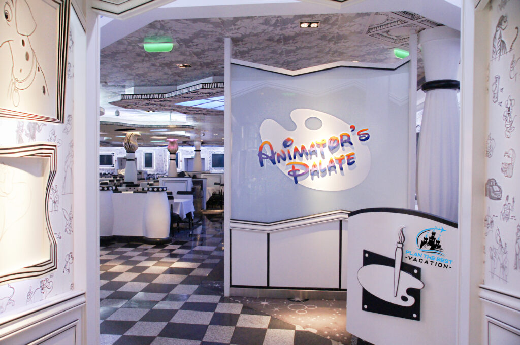 disney cruise magic animator's palate restaurant is so magical