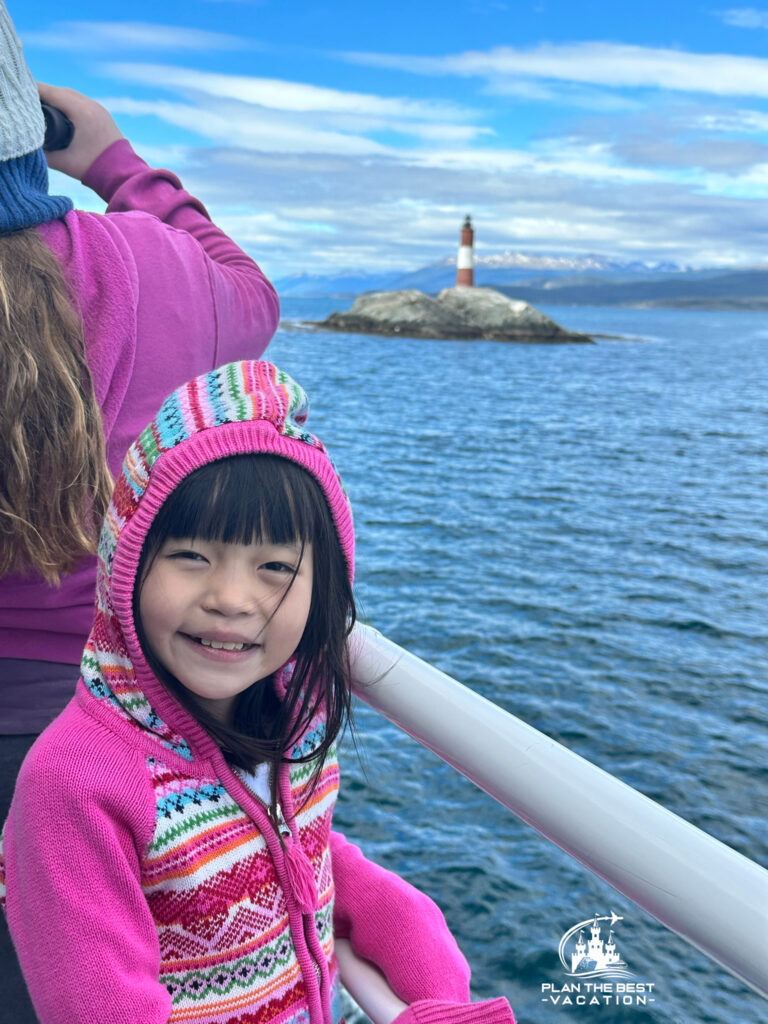 family trip to ushuaia and the lighthouse at the end of the world on catamaran tour of beagle channel