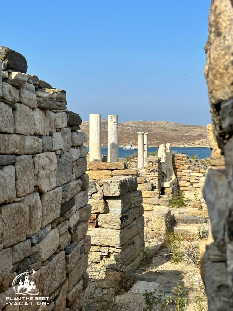 fascinating ruins of birthplace of apollo in delos greece