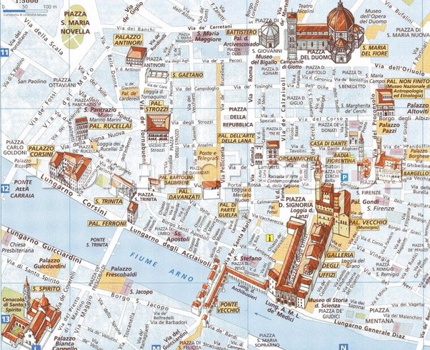 florence tourist map