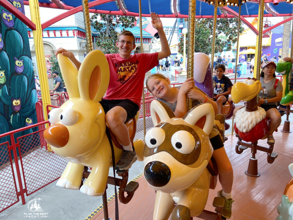 Jessies Critter Carousel ride at Disneyland California Adventure Park
