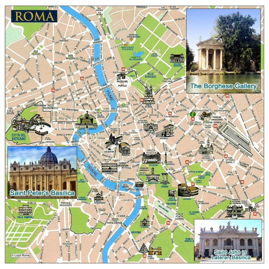 map of rome