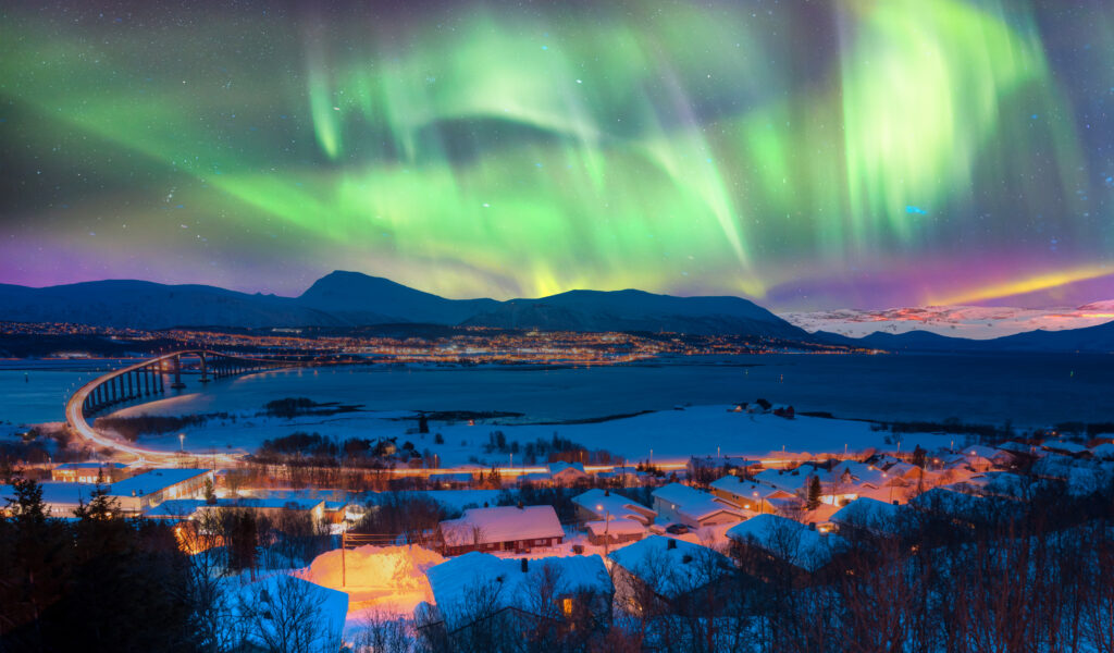 northern lights from Tromsø, Norway