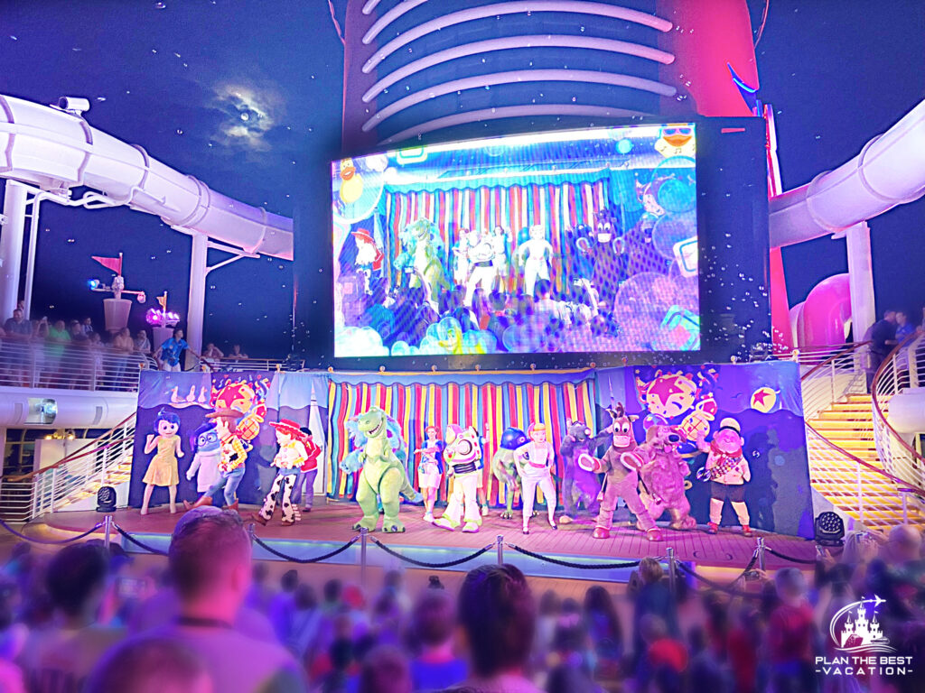 pixar cruise deck party on disney cruise line