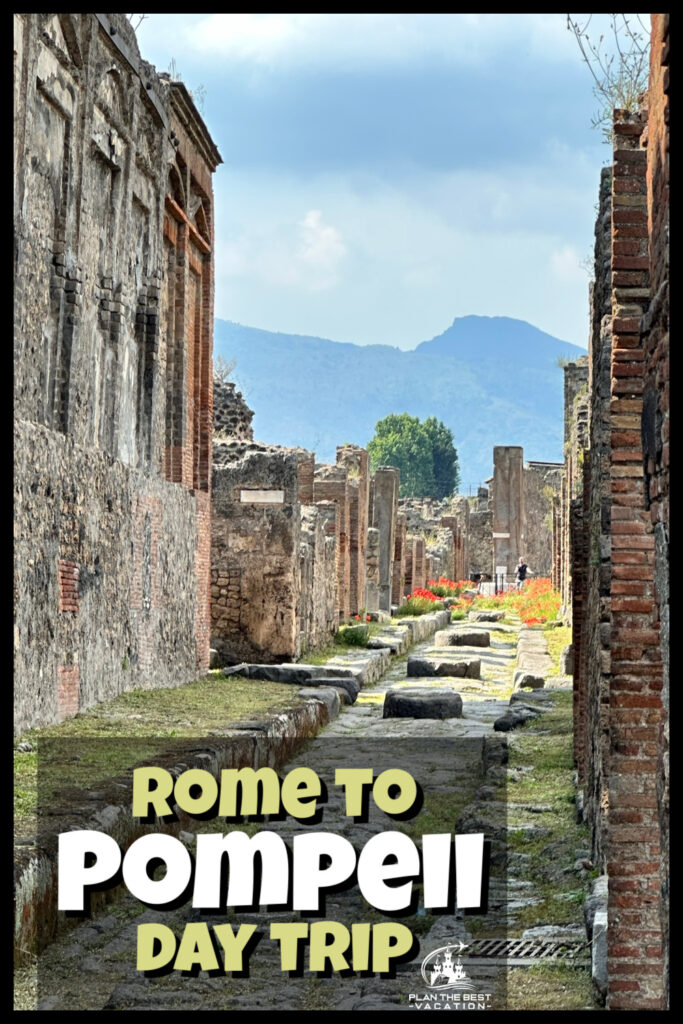 Are you planning a trip to Rome? Make sure to add a Rome to Pompeii day trip to your itinerary! This easy day trip from Rome will allow you to see the incredible ruins of ancient Rome that have been remarkably preserved. Once you arrive in Pompeii, you will be amazed by the well-preserved ruins that offer a glimpse into ancient Roman life. Explore the ancient streets, temples, and homes of this once-vibrant city that was buried under ash and pumice when Mount Vesuvius erupted in 79 AD. Let me share our experience taking this Pompeii Trip from Rome with our family of 8. 