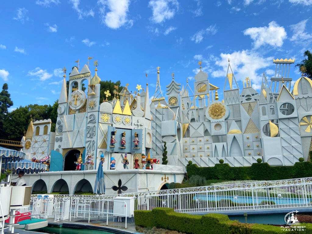 small world at disneyland california is huge with and loads in outdoor canal