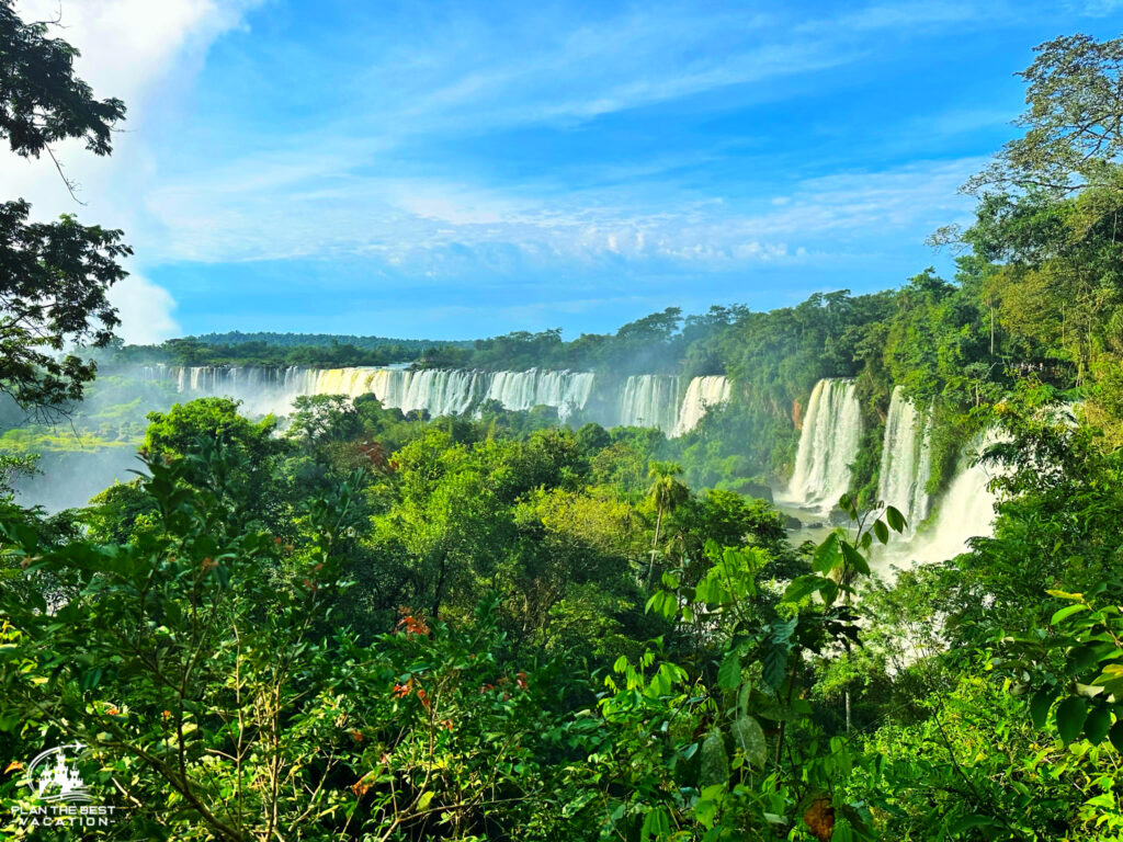 spectacular view of iguazu falls at every turn