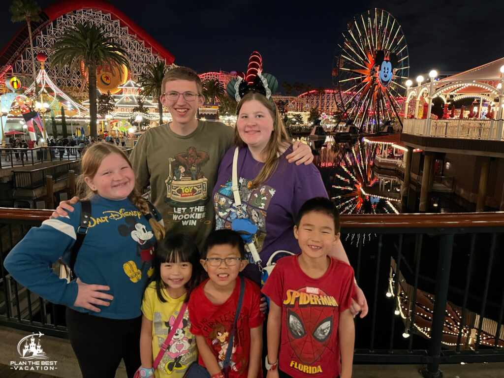 the pixar pier is absolutely stunning at night