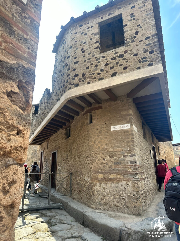 two story building in pompeii was one of of 20 brothels in the city covered under ash