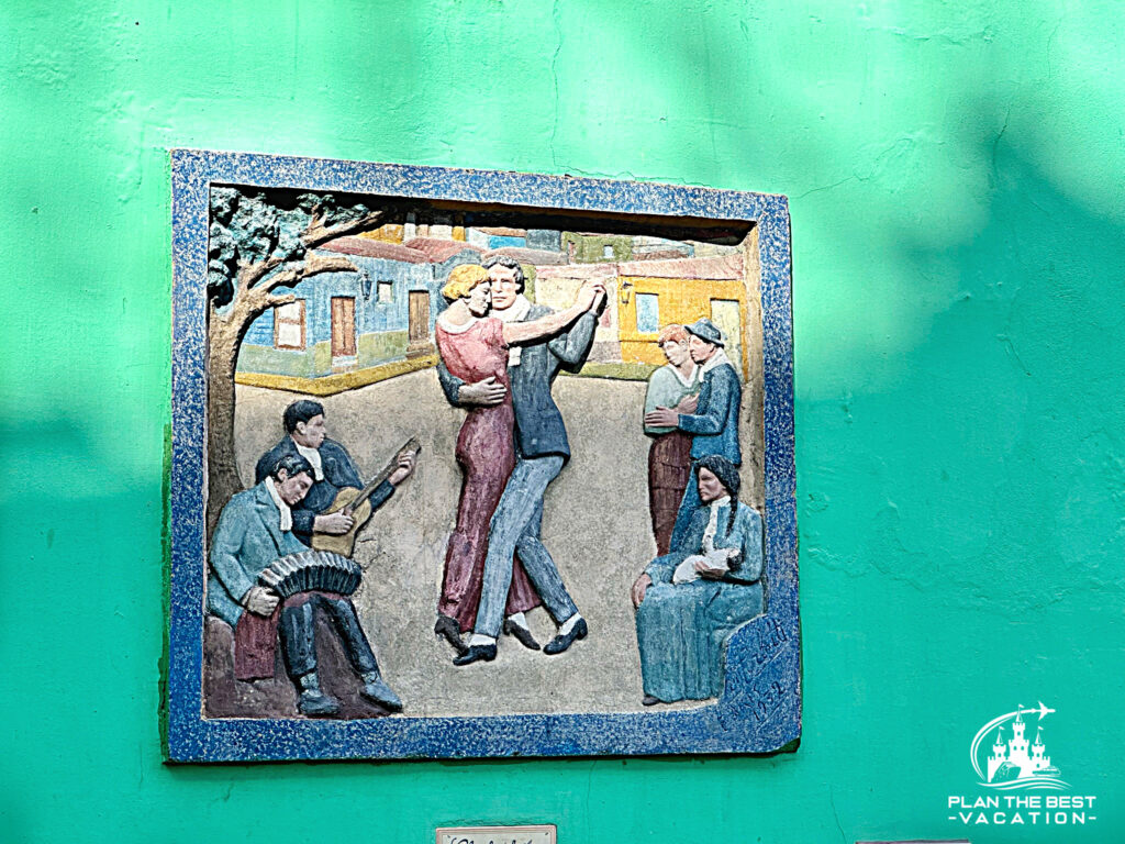 wall art in la boca commemorating the historical significance of the neighborhood