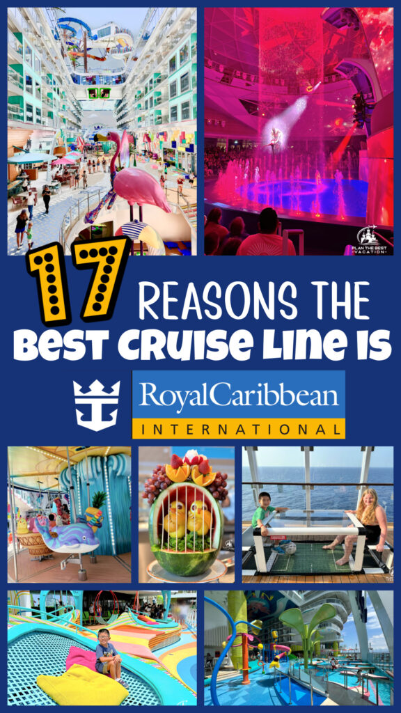 Looking to book a cruise but not sure which cruiseline to choose? Look no further! We have extensive experience cruising with major lines and recommend Royal Caribbean and Disney Cruise line. Check out 17 reasons why Royal Caribbean is the best choice for your family vacation!