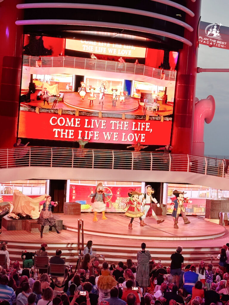 disney cruise pirates in the caribbean deck party