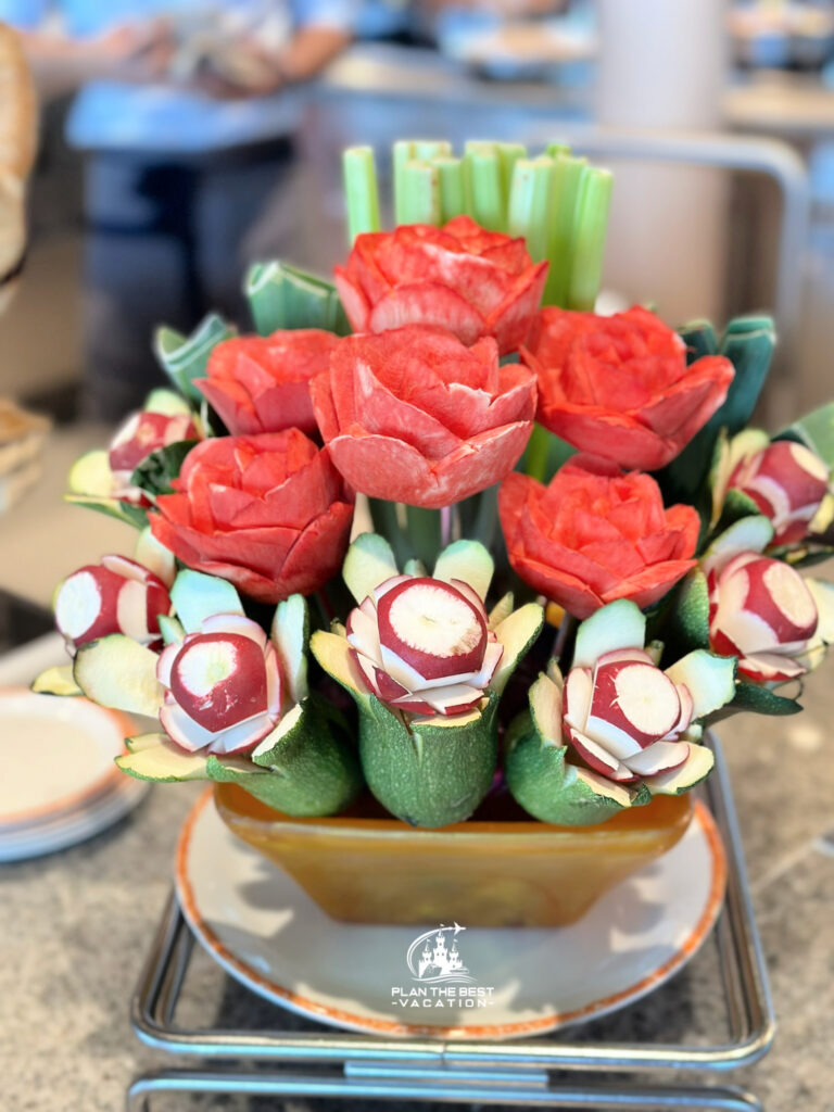 royal caribbean cruise ship food carving vegetable flowers