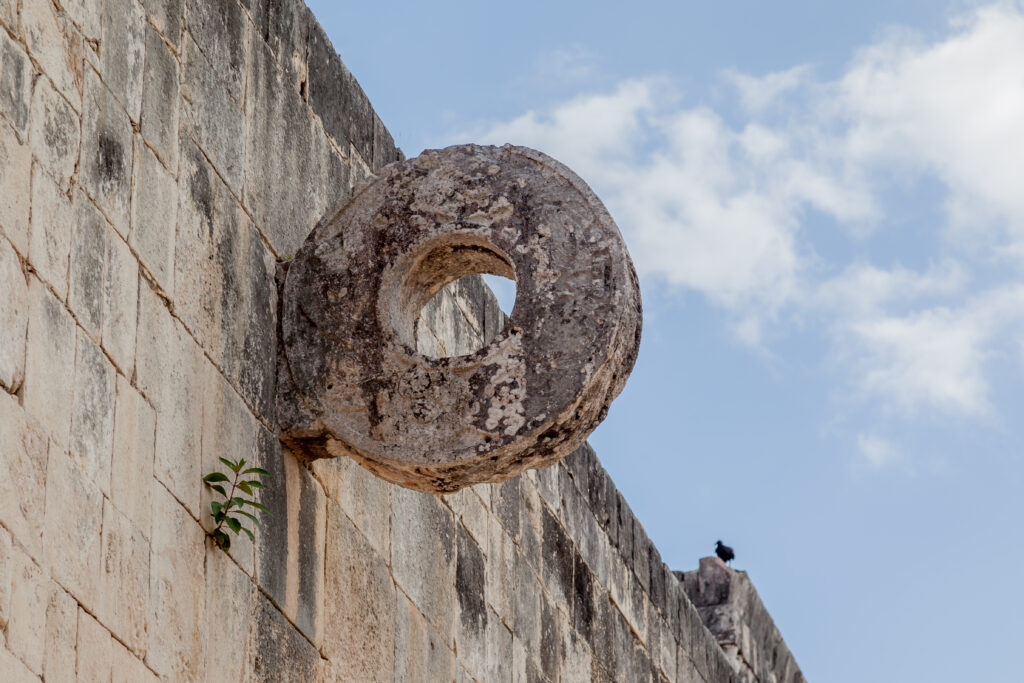 Ball-court ring in the Great Ball Court, Chichen Itza