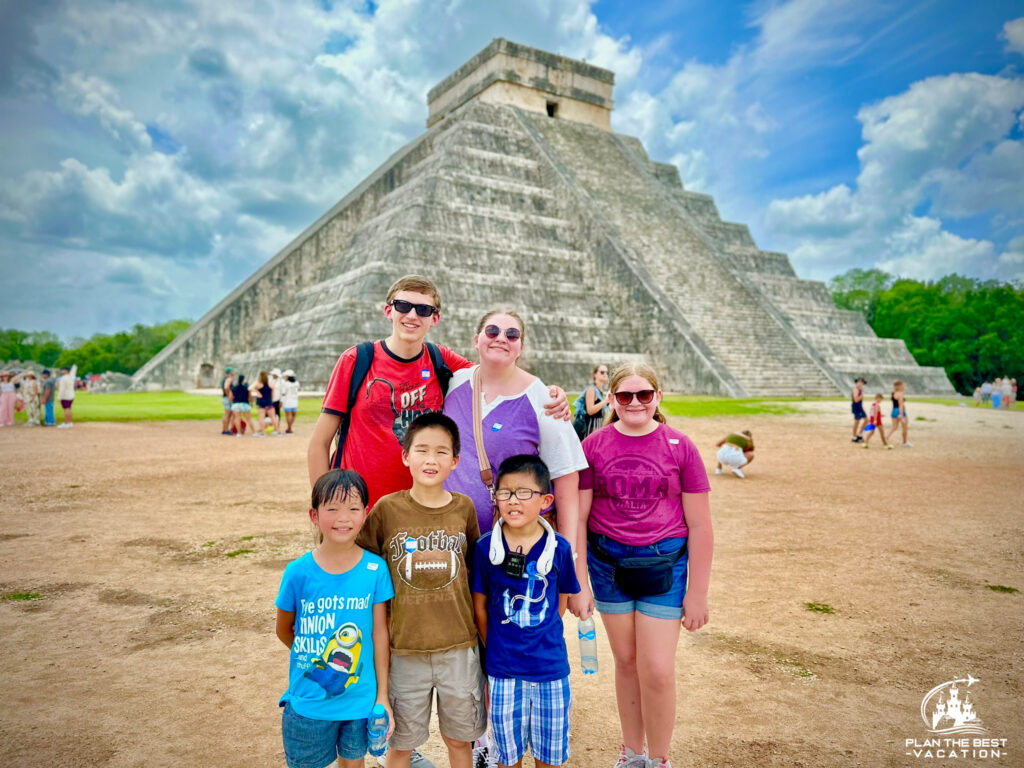 Visit Chichen Itza Mayan ruins, one of the 7 wonders of the world, as a Royal Caribean cruise shore exurions from Cozumel.