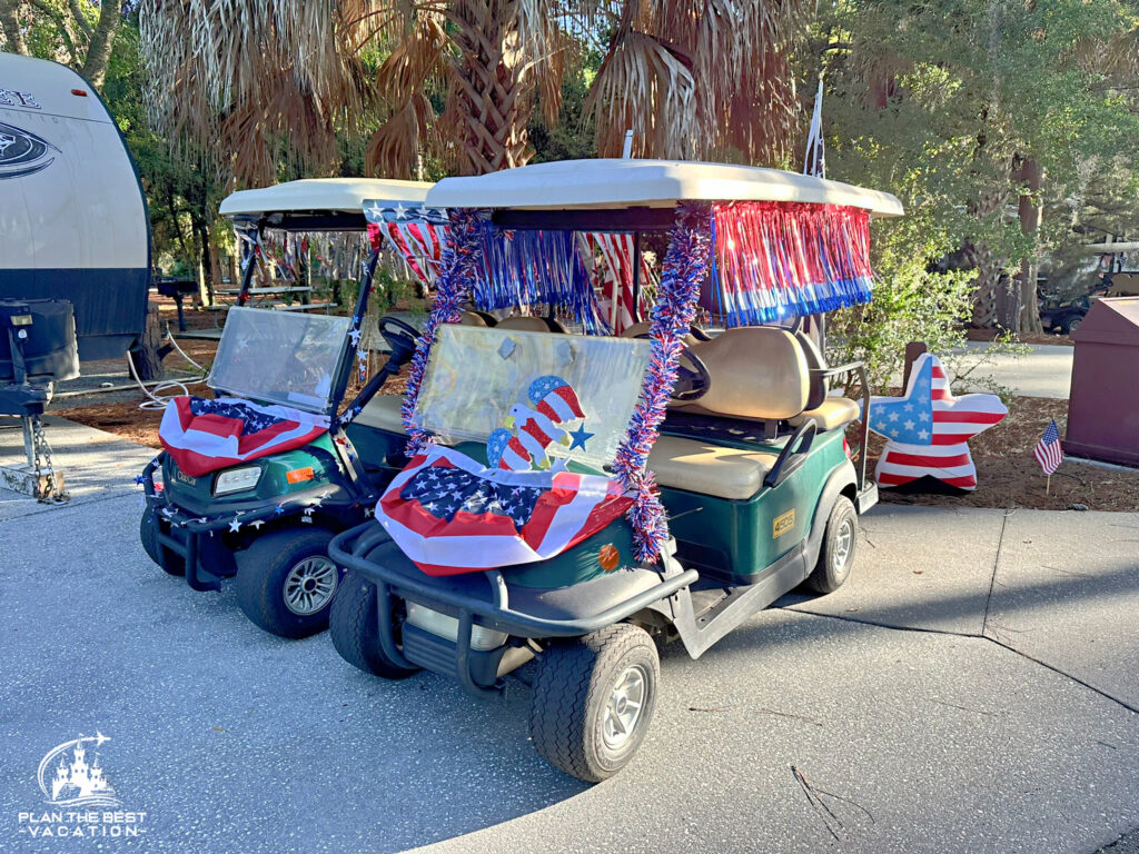 disney rv park golf cart decorations