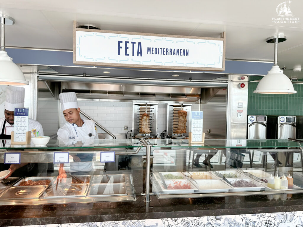 feta mediterranean station in aquadome market on royal caribbean icon of the seas cruise ship