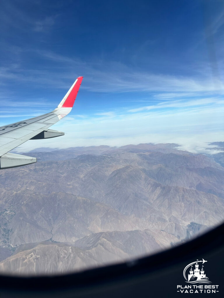 fly over the andes mountains as you go from Lima to Cusco Peru