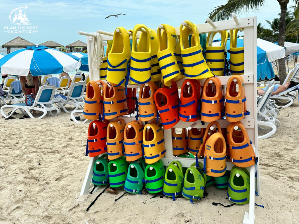 free life vests on cococay