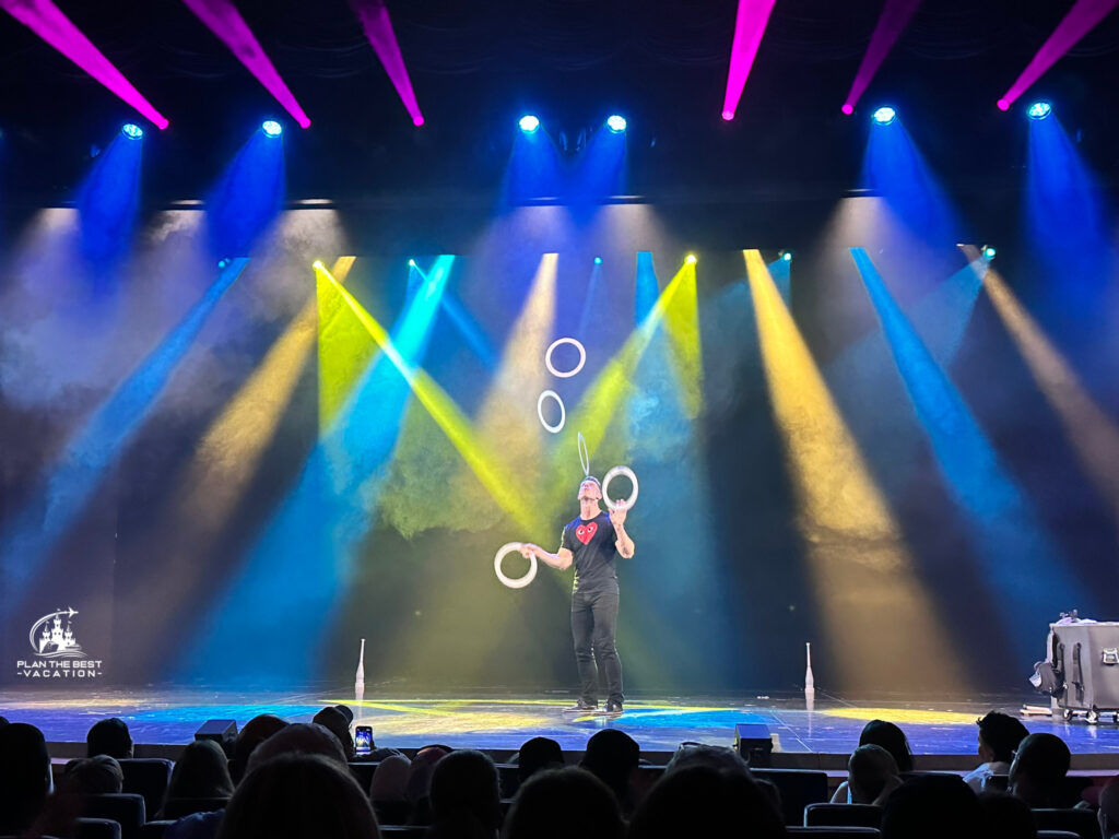 icon of the seas entertainment juggler