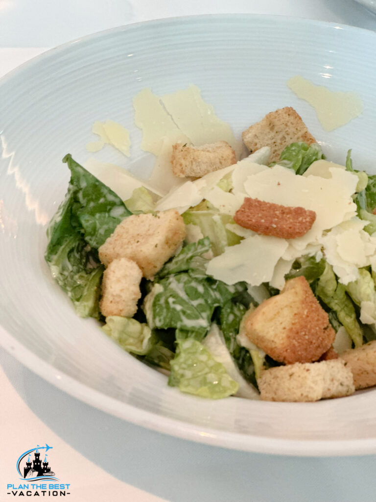 icon of the seas main dining room appetizer caesar salad