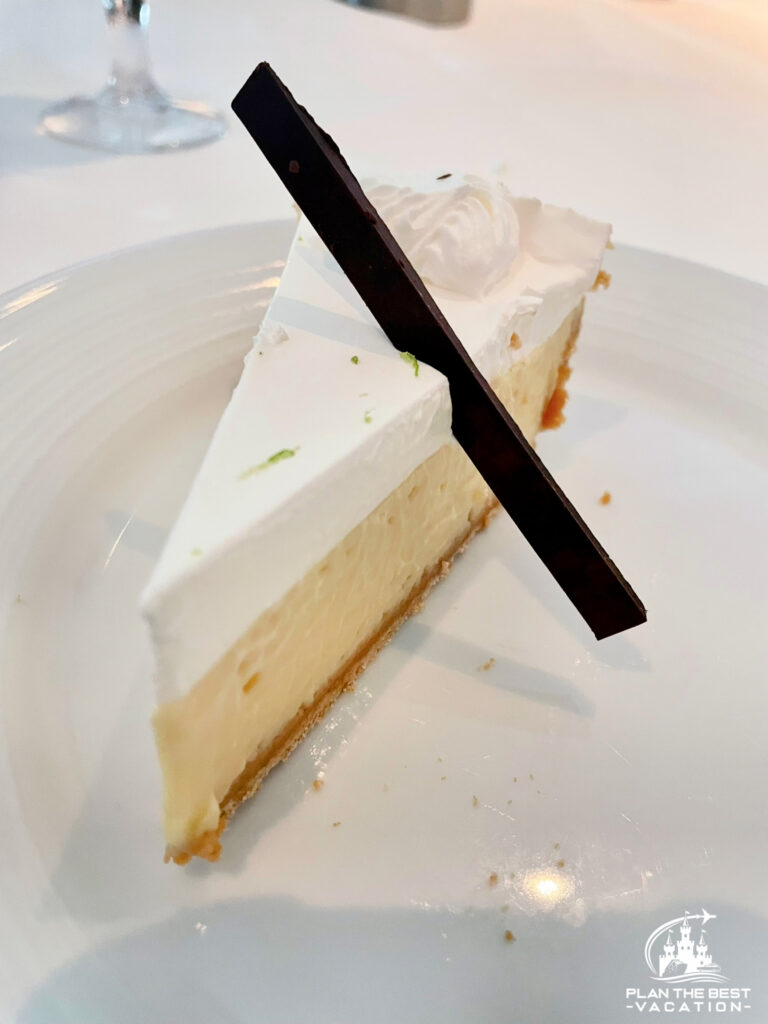 icon of the seas main dining room food dessert key lime pie