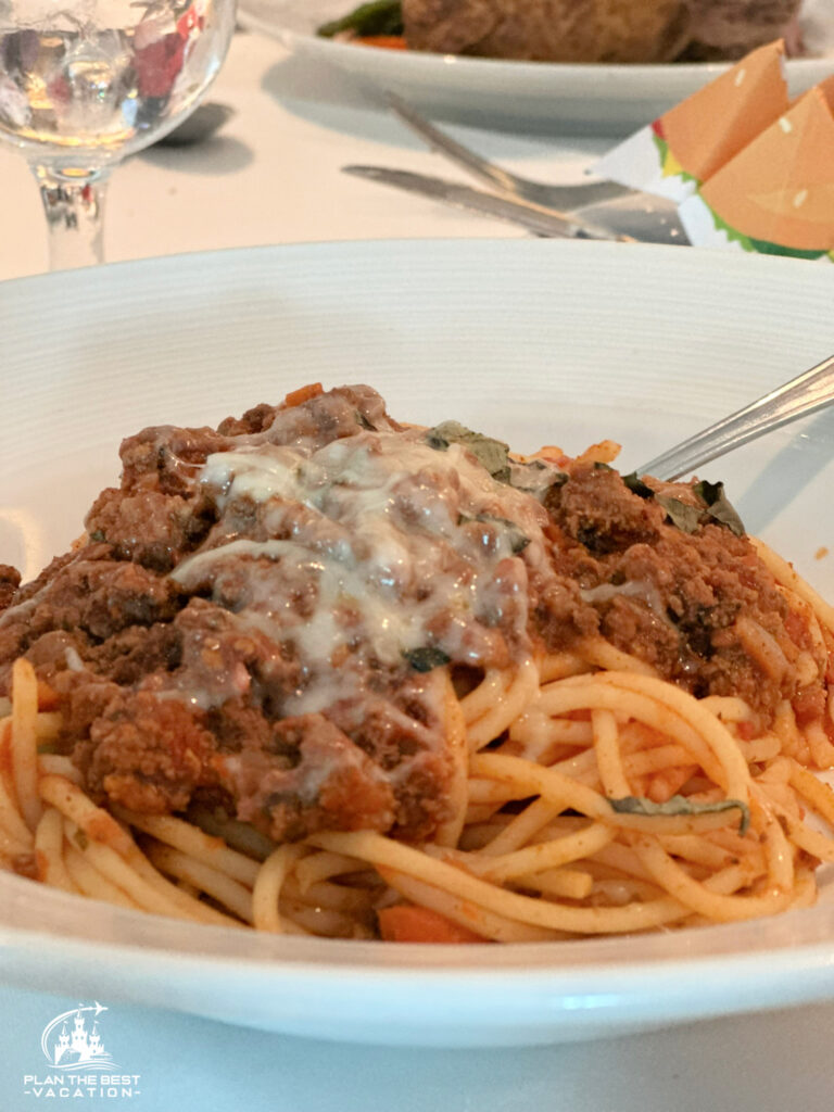 icon of the seas main dining room food main dish spaghetti bolognese