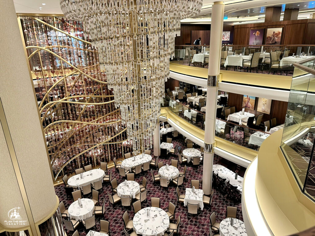 royal caribbean icon of the seas main dining room spans 3 floors