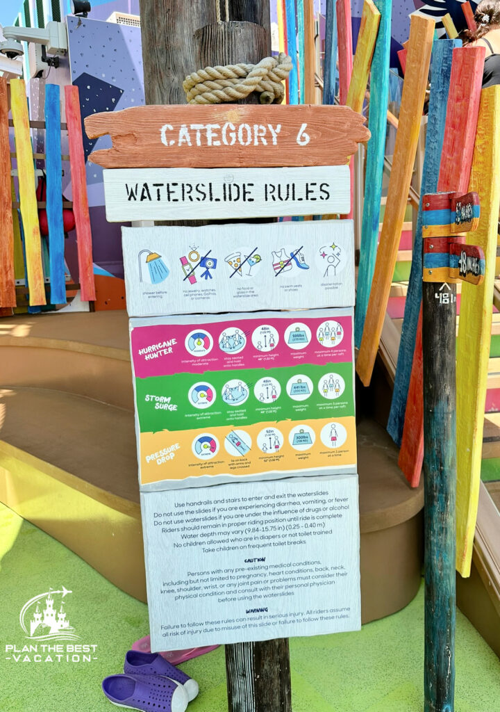 royal caribbean icon of the seas waterslide rules