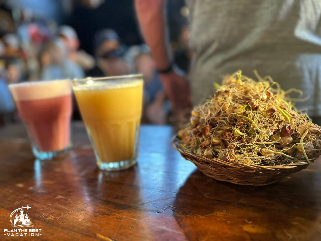 two different types of Peruvian chicho drink made with fermented corn