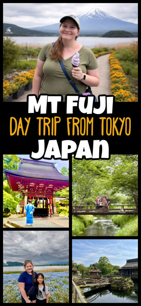 If you get a chance to visit Japan, you must take the time to explore a Mount Fuji Japan tour. Visiting mount fuji in Japan is not only a chance to see an iconic spot, but to explore Oshino Hakkai, Hakone Shrine, Lake Kawaguchiko, Arakurayama Sengen shrine pagoda, and so much more! Enjoy some local food, wander through a garden, and delight in seeing the most photographed mountain in the world! Let me tell you what you should see, how to get there, and give you some tips for your Fuji day trip from tokyo.