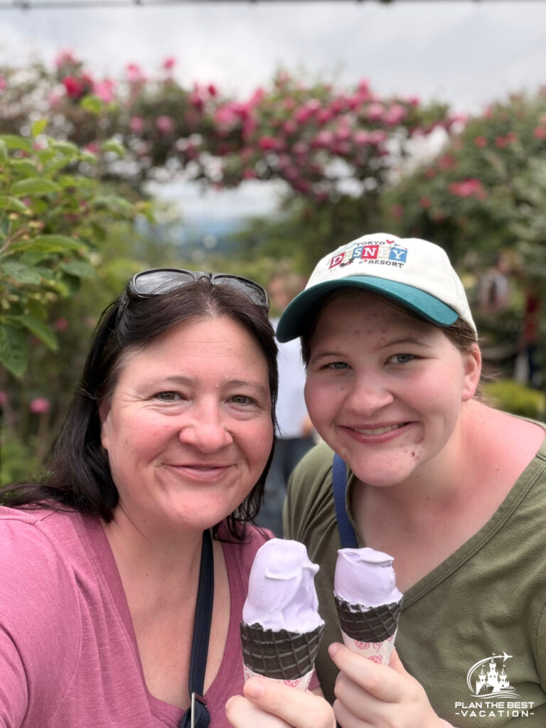 best lavender ice cream at Lake Kawaguchiko
