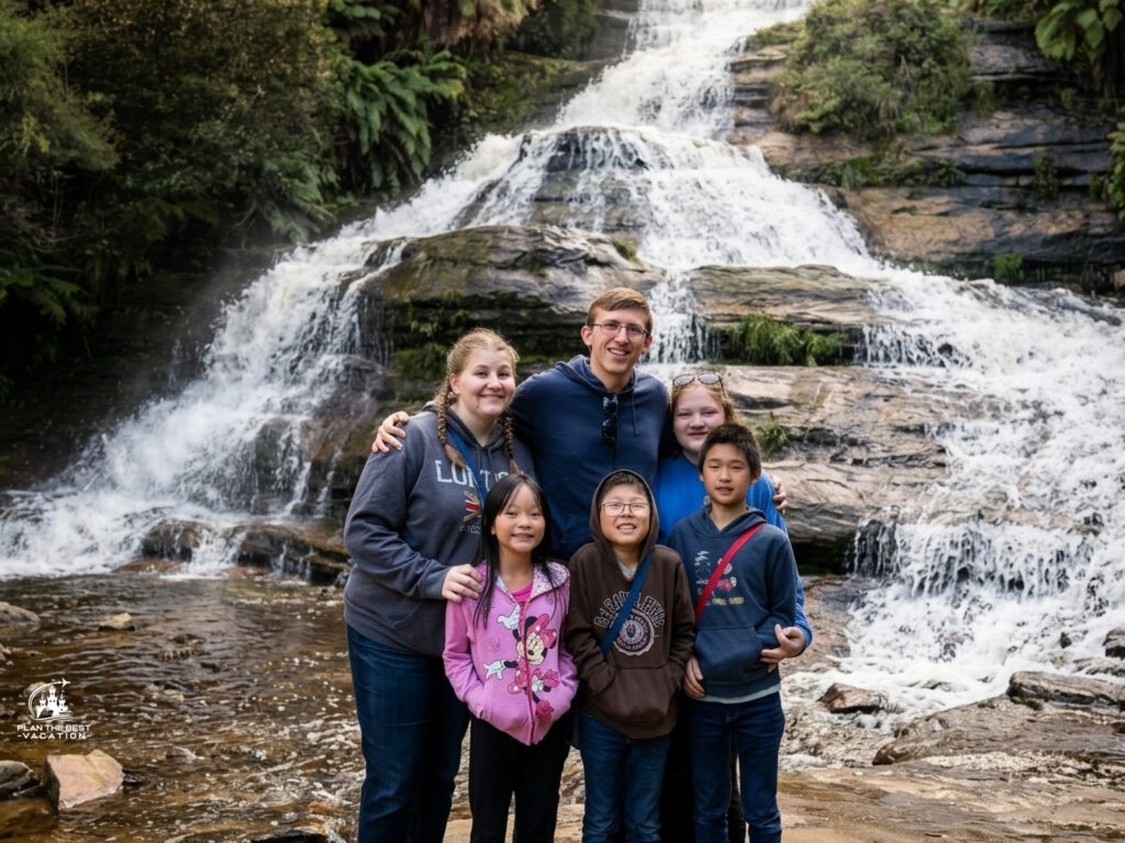 blue mountains tour waterfall