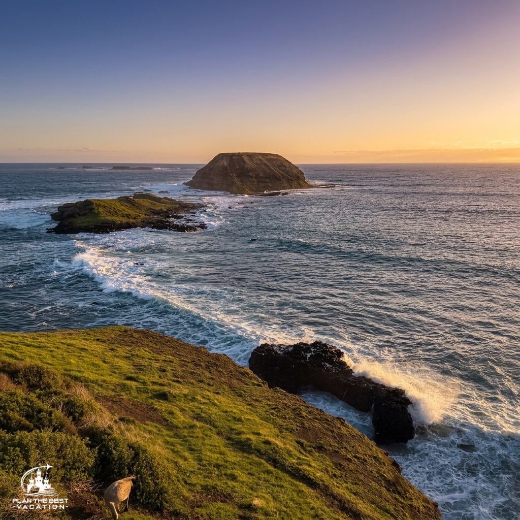 dusk at australian coast
