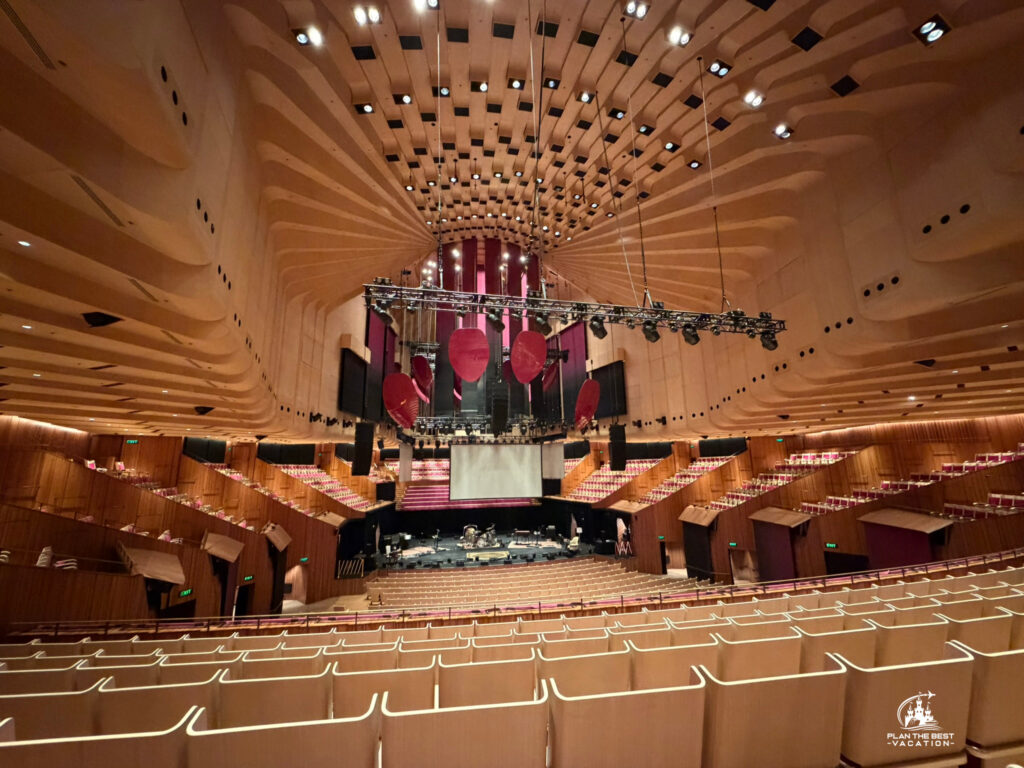 inside largest room at sydney opera house