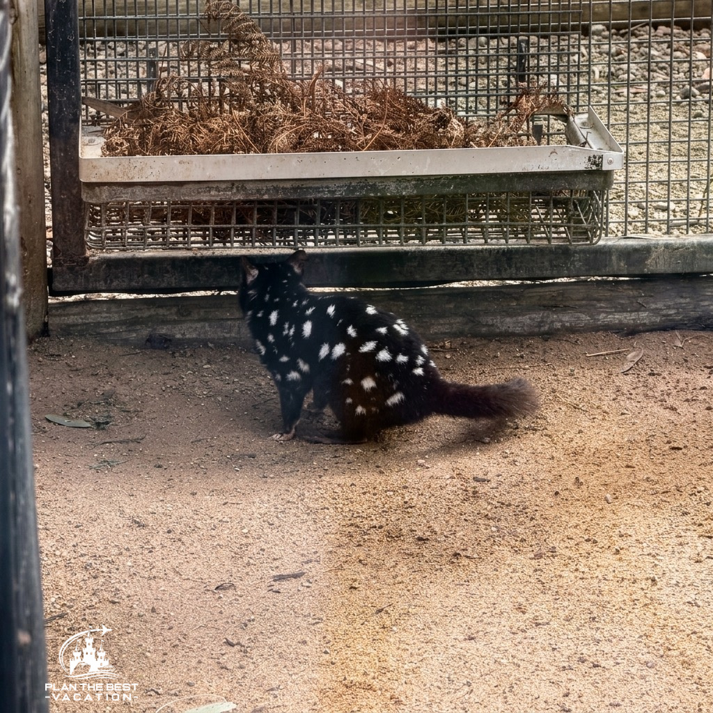 quoll at moonlit sanctuary melbourne australia