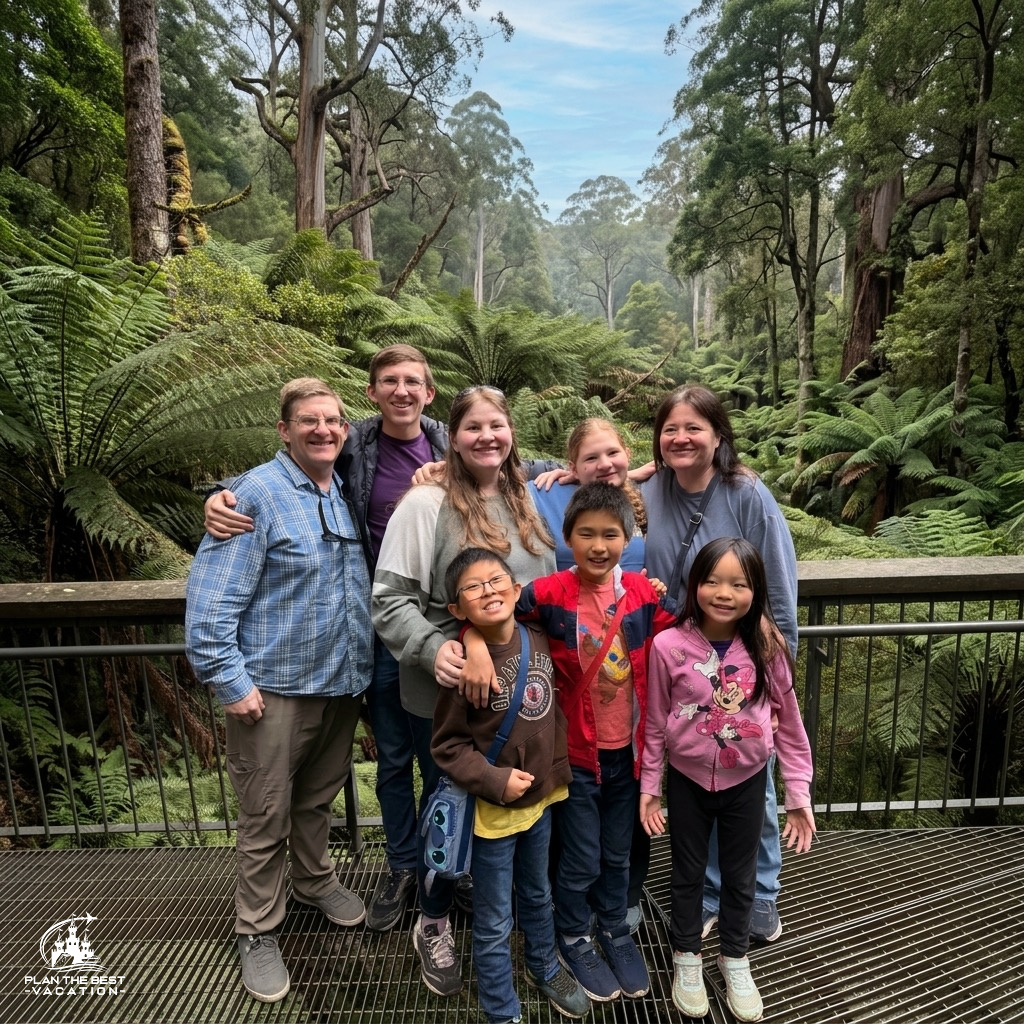 stroll through a temperate rainforest at the Great Otway National Park