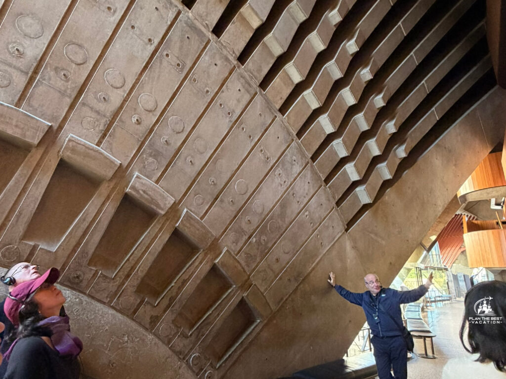supports inside sydney opera house