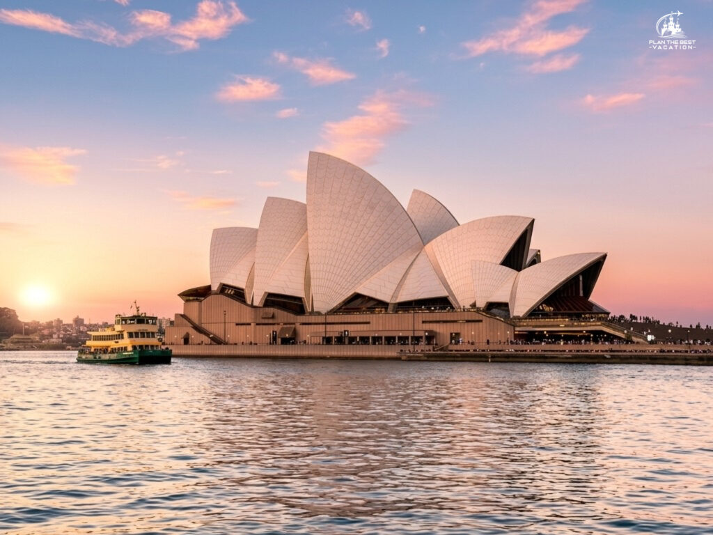 sydney opera house from ferry