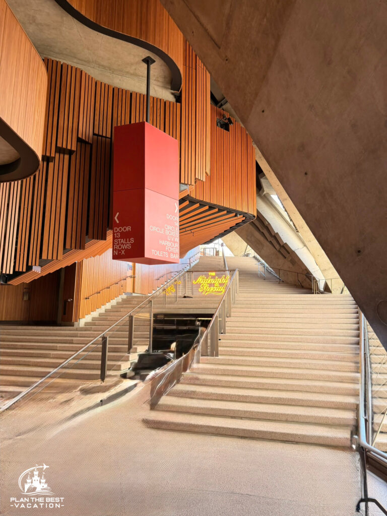 sydney opera house stairway to resemble waterfall