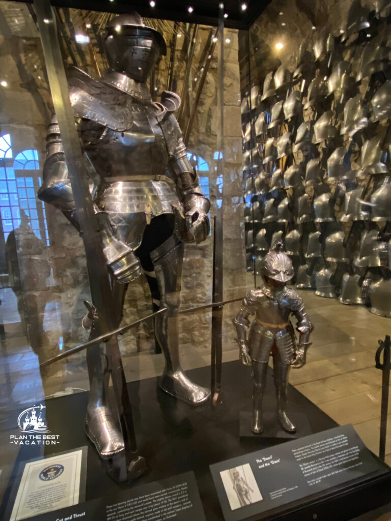 tower of london armor with very small armor for Jeffrey Hudson - about 1610