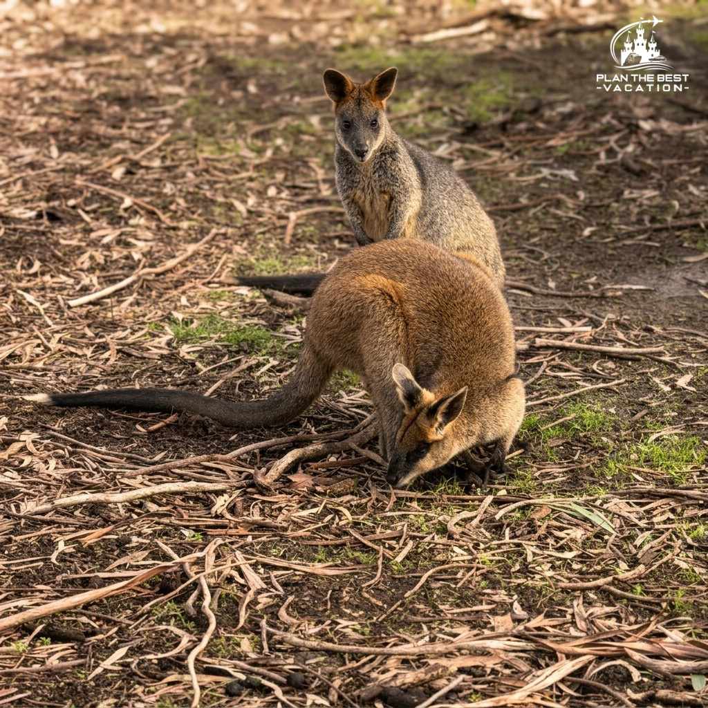 wallaby at moonlit sanctuary melbourne australia