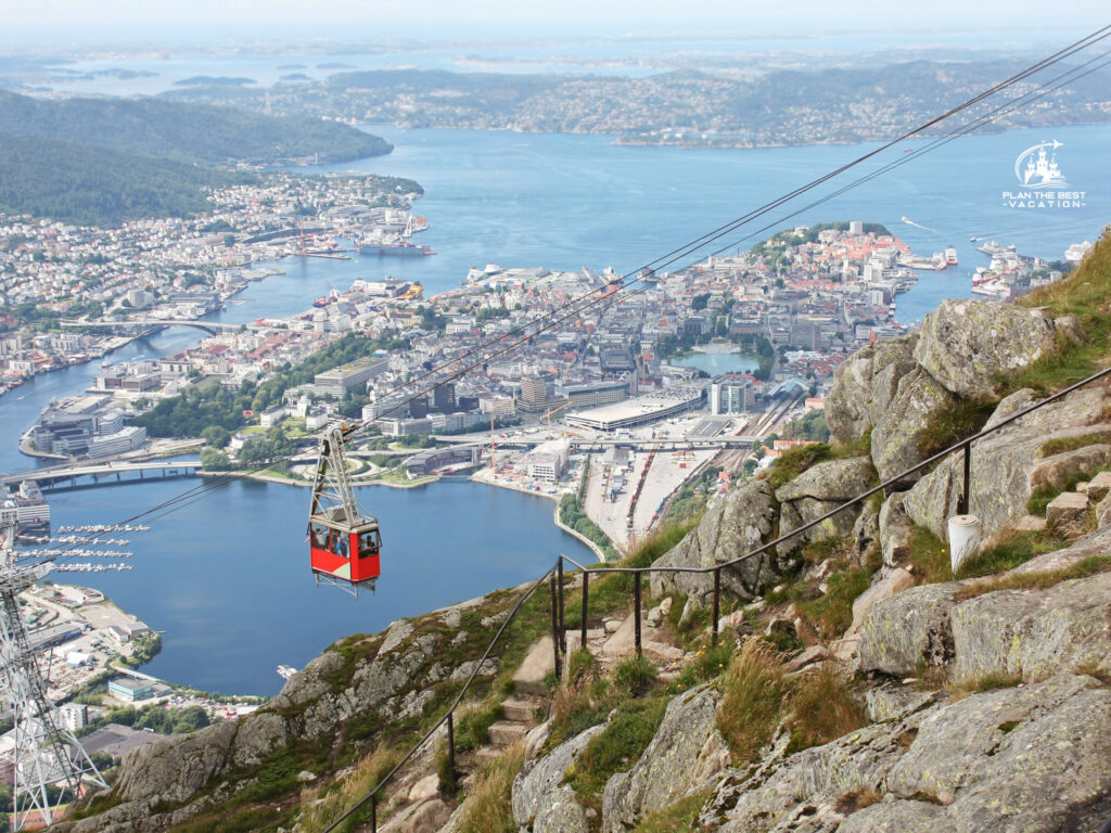 Mount Ulriken Cable Car for sweeping vistas of Bergen and the surrounding beauty of Norway