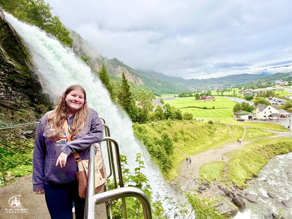 Steinsdalsfossen Waterfall near bergen norway